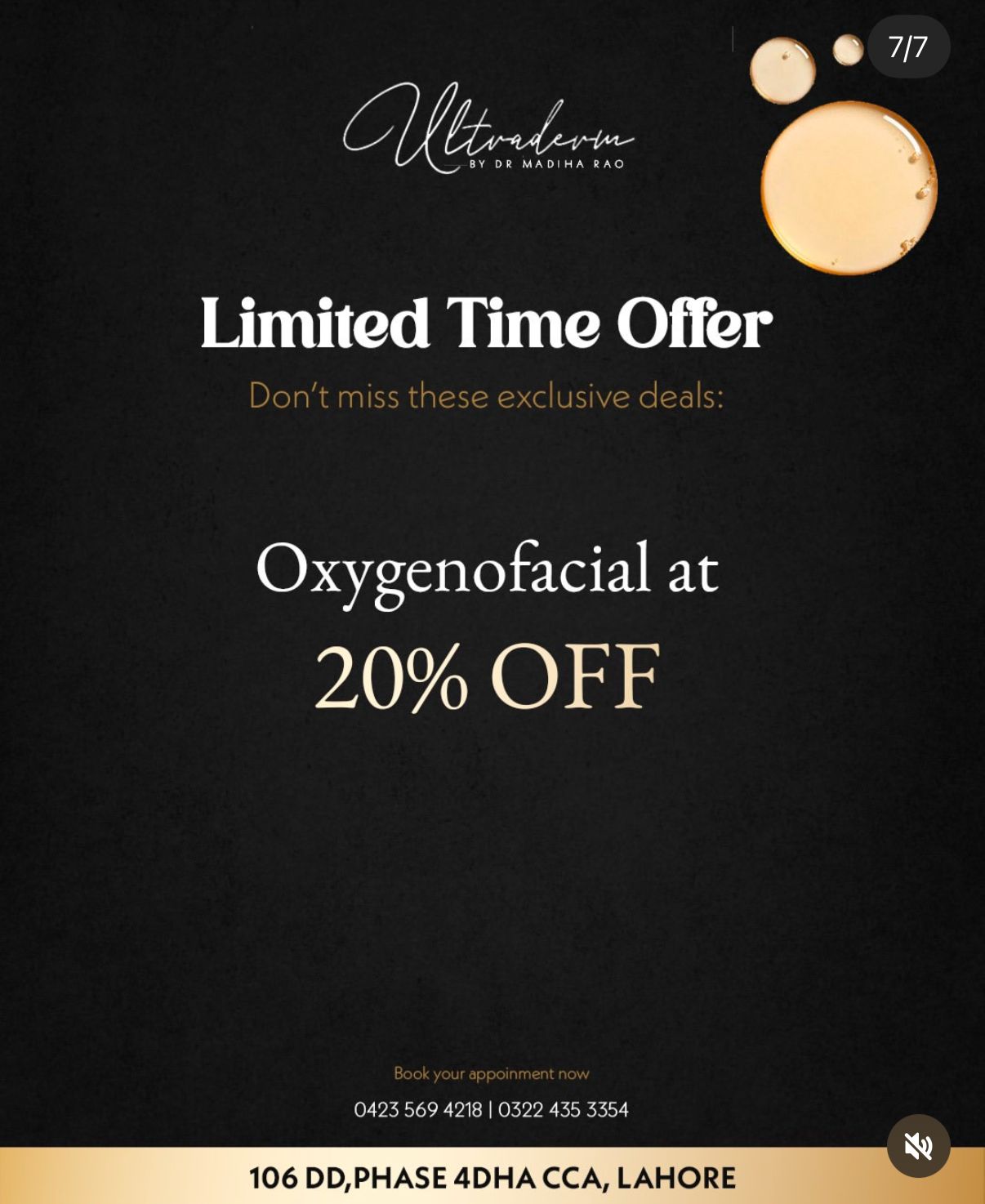 Oxygenofacial 20% Off